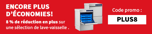 Profite du code « PLUS8 » pour économiser 8% de plus !